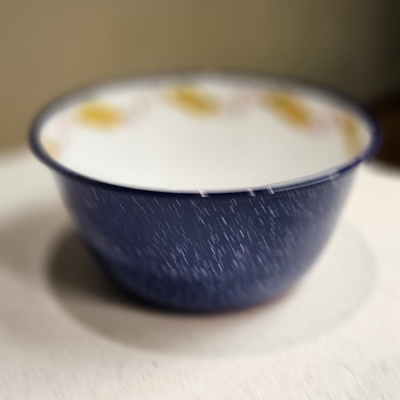 Holiday Snowman Enamelware Snack Bowl - Picture 2 of 7